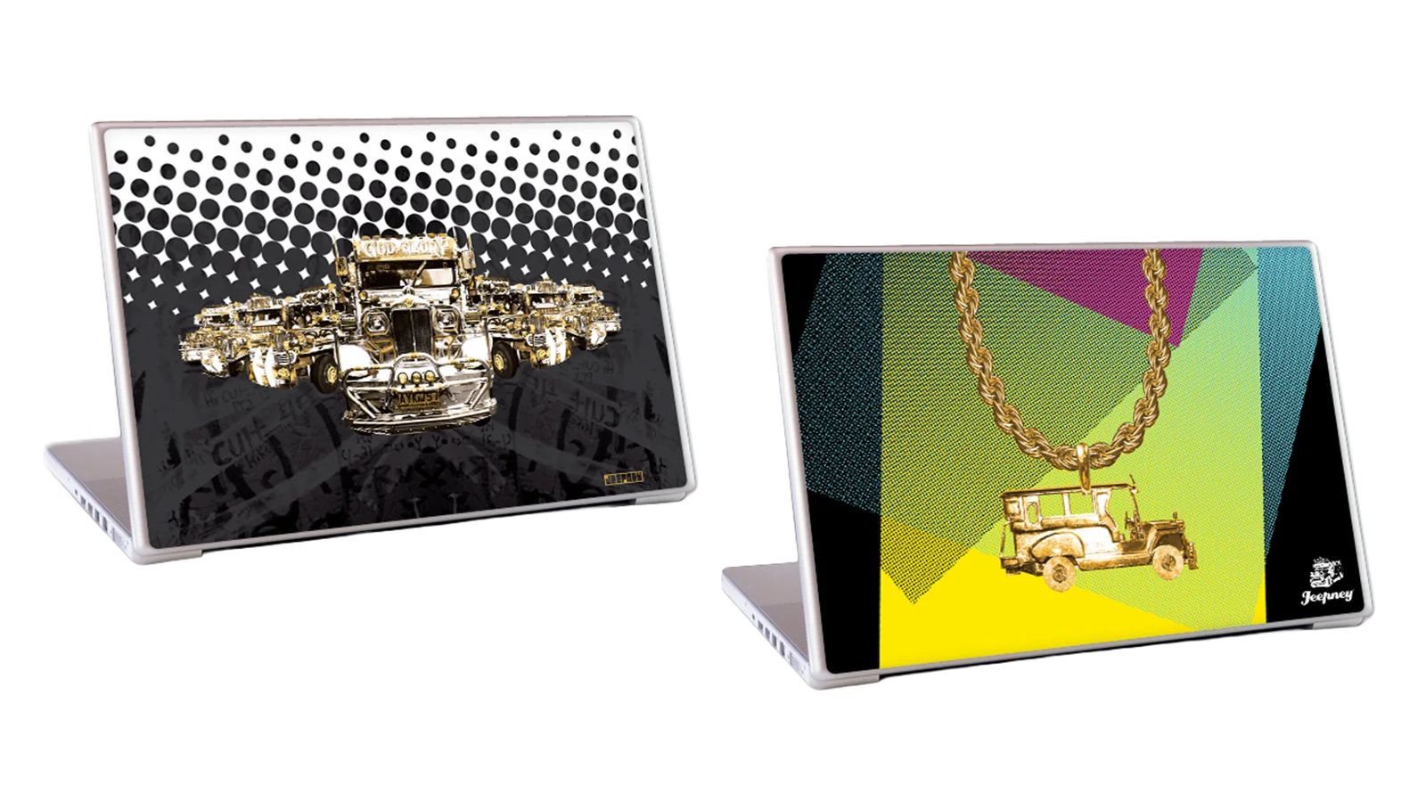 Jeepney website on laptops