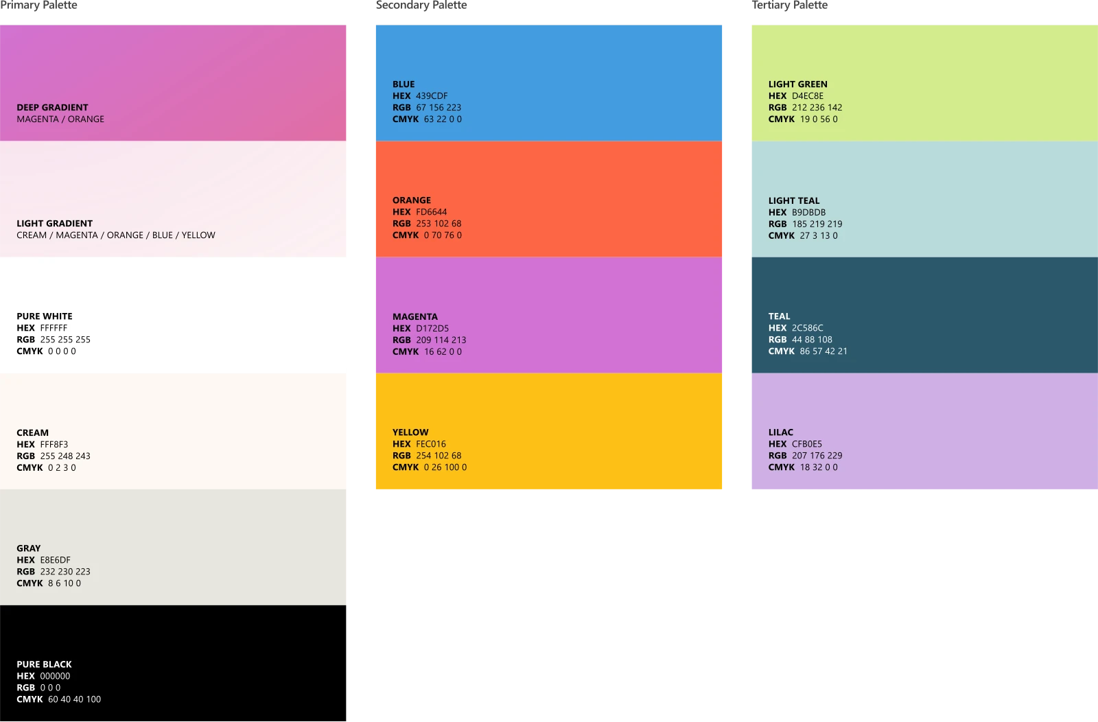 Color palette